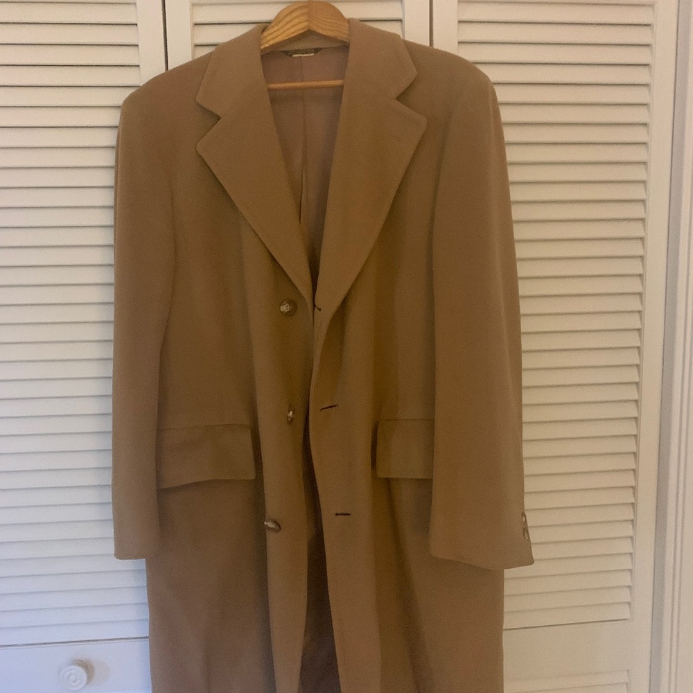 Men’s Overcoat 42R 100% Cashmere